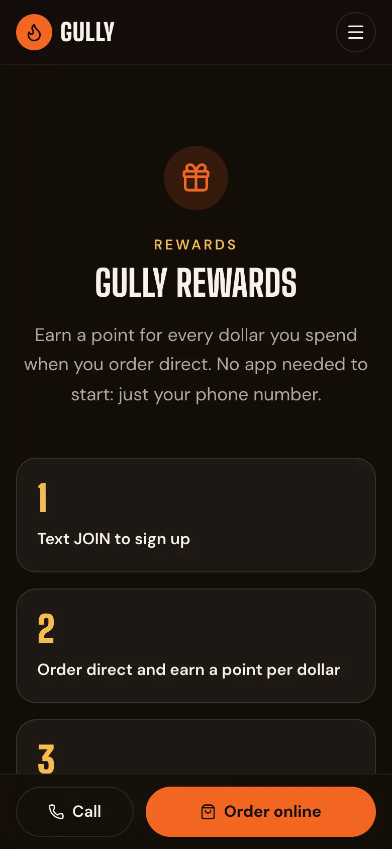 Sports pub template, rewards